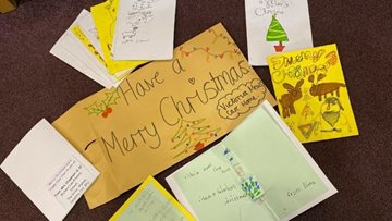 School send Christmas cards to Coventry care home Residents